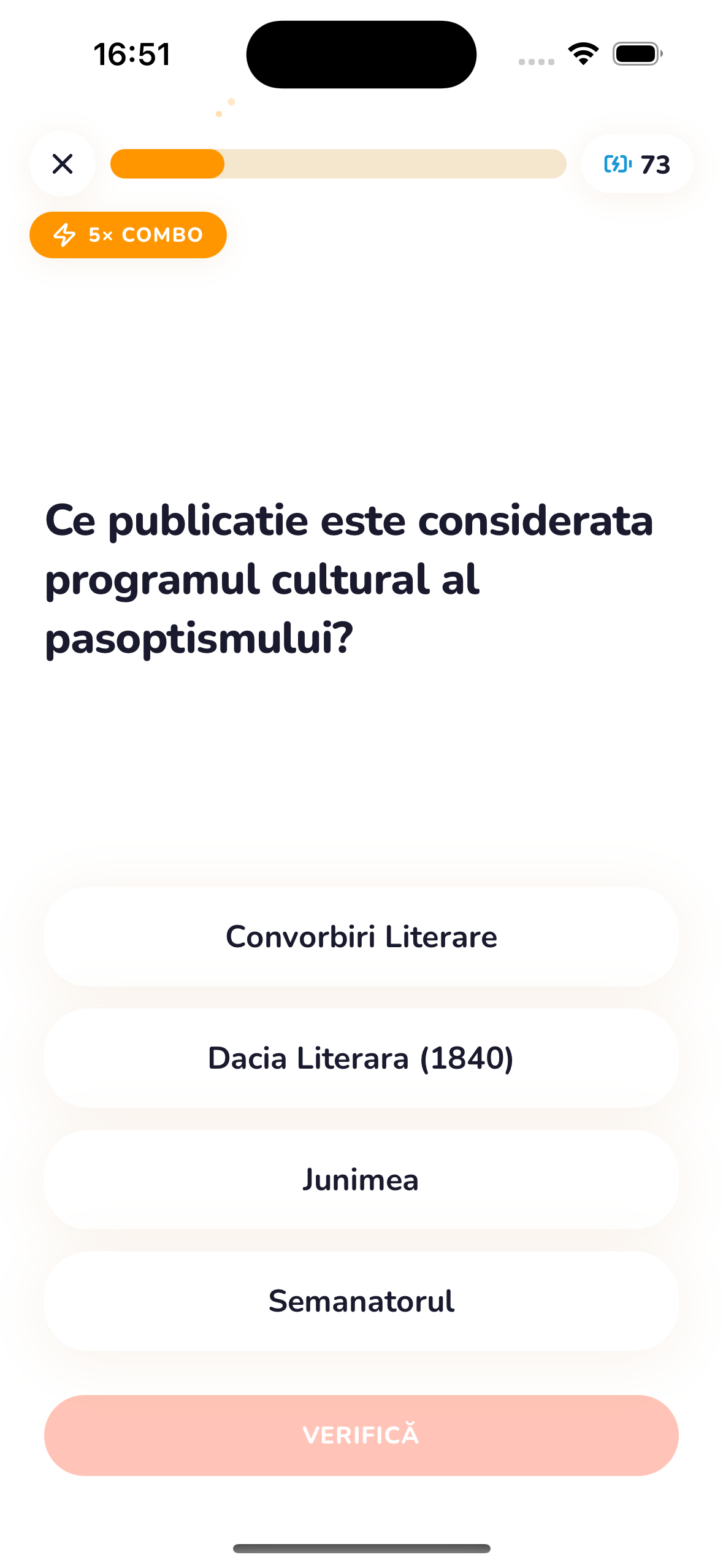Quiz cu variante multiple